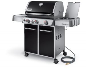 Газовый гриль Weber Genesis E-330 с боковой горелкой и Sear-station черный