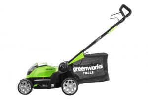 ГАЗОНОКОСИЛКА АККУМУЛЯТОРНАЯ GREENWORKS G40LM41K4 40V 40 СМ 4Ah  с АКБ и ЗУ арт. 2504707VB