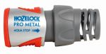 Коннектор металлический Hozelock 2045 для шланга с аквастопом PRO METAL AQUASTOP 15 мм и 19 мм - 2045P0000