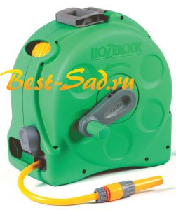 Катушка Hozelock 2415 Compact Reel компактная со шлангом Maxi Plus 12,5 мм 25 м и набором коннекторов 2 в 1 - 2415P0000