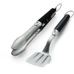 Набор из двух инструментов для гриля с пластиковыми ручками (Tool Set 2 pcs, black, stainless steel) - 6645
