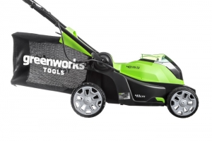 ГАЗОНОКОСИЛКА АККУМУЛЯТОРНАЯ GREENWORKS G40LM41K4 40V 40 СМ 4Ah  с АКБ и ЗУ арт. 2504707VB