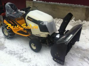 Садовый трактор Cub Cadet LTX 1045 snow blower - 13WX91AT010 + роторный снегоуборщик + цепи на колеса + разбрасыватель + набор грузов