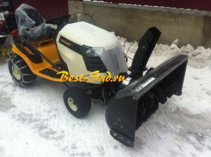 Садовый трактор Cub Cadet LTX 1045 snow blower - 13WX91AT010 + роторный снегоуборщик + цепи на колеса + разбрасыватель + набор грузов