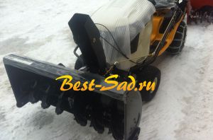 Садовый трактор Cub Cadet LTX 1045 snow blower - 13WX91AT010 + роторный снегоуборщик + цепи на колеса + разбрасыватель + набор грузов