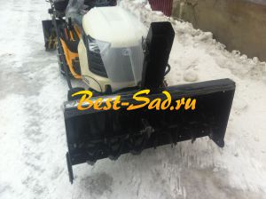 Садовый трактор Cub Cadet LTX 1045 snow blower - 13WX91AT010 + роторный снегоуборщик + цепи на колеса + разбрасыватель + набор грузов