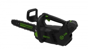 Одноручная цепная пила аккумуляторная Greenworks GD40TCS 40V (25 см) c 4 А.ч. АКБ и ЗУ, арт. 2003807UB