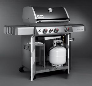 Газовый гриль Weber Genesis E-330 с боковой горелкой и Sear-station черный