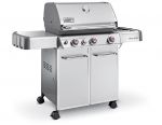 Газовый гриль Weber Genesis E-330 с боковой горелкой и Sear-station нержавеющая сталь