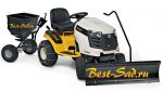 Садовый трактор Cub Cadet LTX 1045 snow blower - 13WX91AT010 + роторный снегоуборщик + цепи на колеса + разбрасыватель + набор грузов