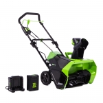 Снегоуборщик аккумуляторный Greenworks GD60STK4, 60V, 51 см, бесщеточный, c АКБ 4АЧ и ЗУ арт. 2602407UB